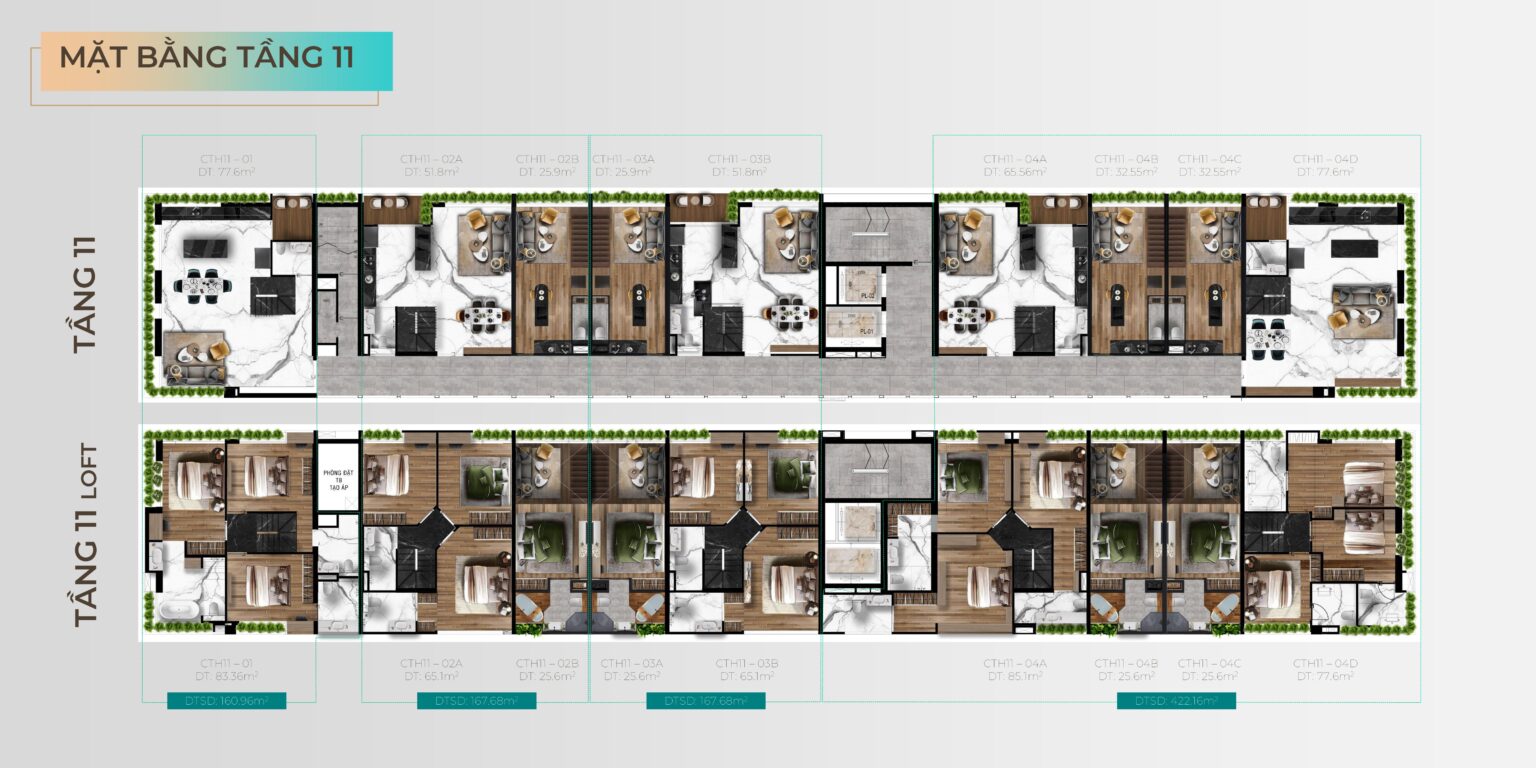 mặt bằng điển hình central home saigon